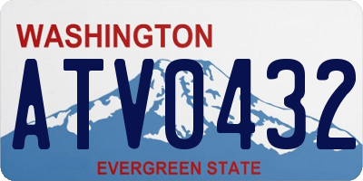 WA license plate ATV0432