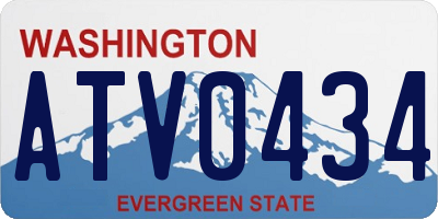 WA license plate ATV0434