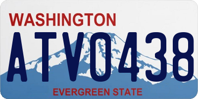 WA license plate ATV0438