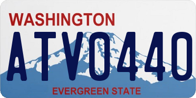 WA license plate ATV0440