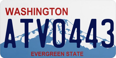 WA license plate ATV0443