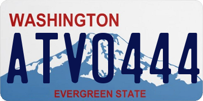 WA license plate ATV0444