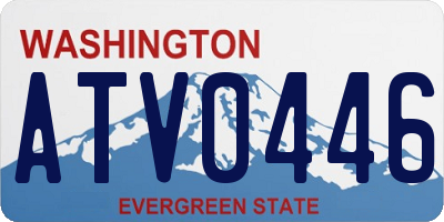 WA license plate ATV0446