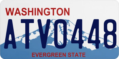 WA license plate ATV0448