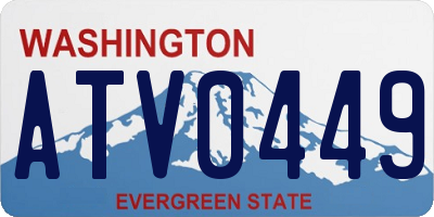 WA license plate ATV0449