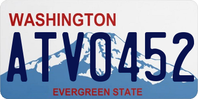 WA license plate ATV0452