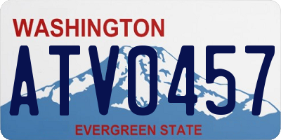 WA license plate ATV0457