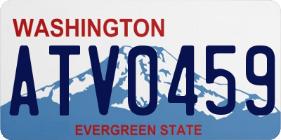 WA license plate ATV0459