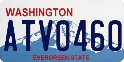 WA license plate ATV0460