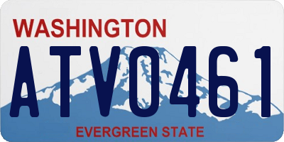 WA license plate ATV0461