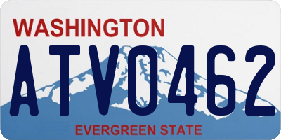 WA license plate ATV0462