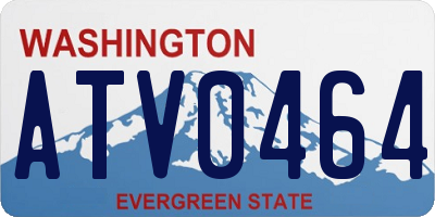 WA license plate ATV0464