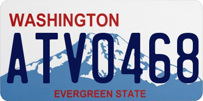 WA license plate ATV0468