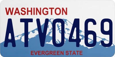 WA license plate ATV0469