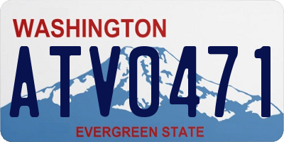 WA license plate ATV0471