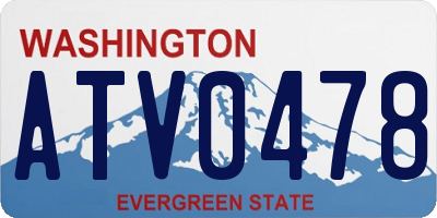 WA license plate ATV0478