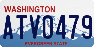 WA license plate ATV0479