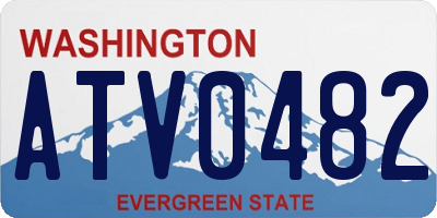 WA license plate ATV0482