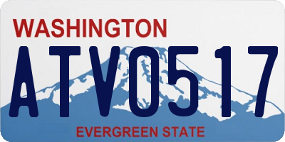 WA license plate ATV0517