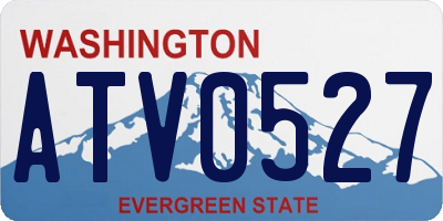 WA license plate ATV0527