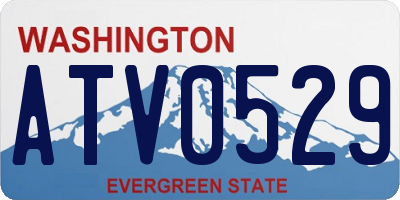 WA license plate ATV0529