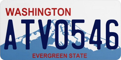 WA license plate ATV0546