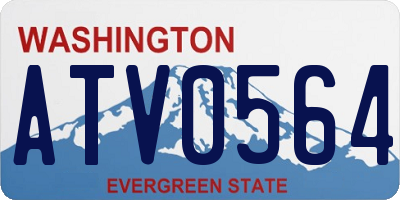 WA license plate ATV0564