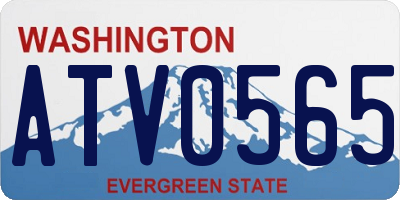 WA license plate ATV0565