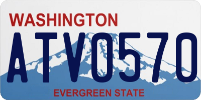 WA license plate ATV0570