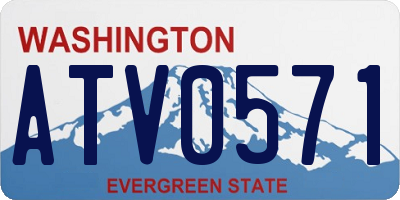 WA license plate ATV0571