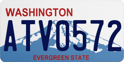 WA license plate ATV0572
