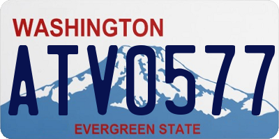 WA license plate ATV0577