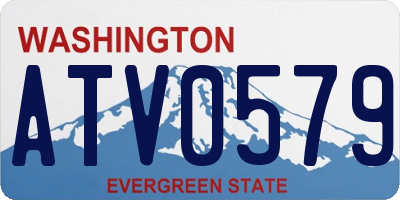 WA license plate ATV0579