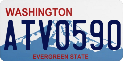 WA license plate ATV0590