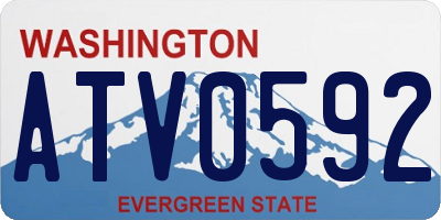 WA license plate ATV0592