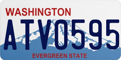 WA license plate ATV0595