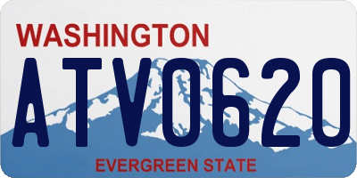 WA license plate ATV0620