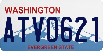 WA license plate ATV0621