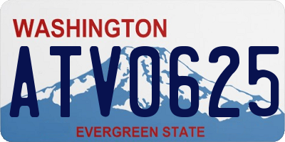 WA license plate ATV0625