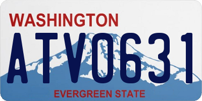 WA license plate ATV0631