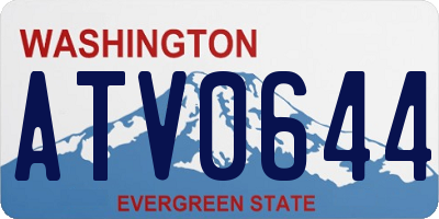 WA license plate ATV0644
