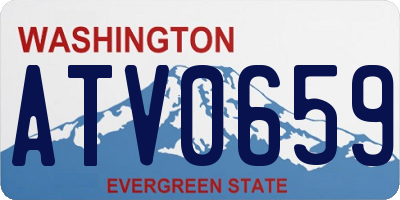 WA license plate ATV0659