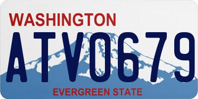 WA license plate ATV0679