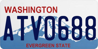 WA license plate ATV0688