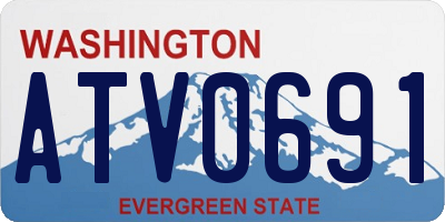 WA license plate ATV0691