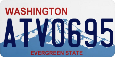 WA license plate ATV0695