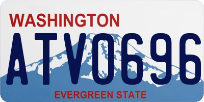 WA license plate ATV0696
