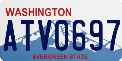 WA license plate ATV0697