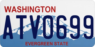 WA license plate ATV0699