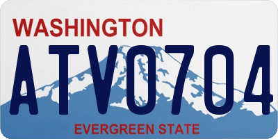 WA license plate ATV0704